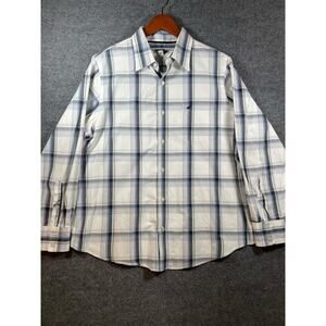 Urban Pipeline Up Button Up Shirt Men's XL Blue Plaid Long Sleeve Casual